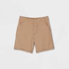 Toddler Boys' Adaptive Dry Fit Shorts - Cat & Jack Heathered Brown