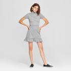 Women's Short Sleeve Turtleneck Knit Dress - Love @ First Sight (juniors') Heather Gray