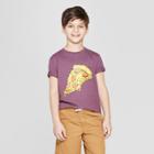Boys' Pizza Short Sleeve Graphic T-shirt - Cat & Jack Purple