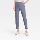 Women's High-rise Slim Fit Ankle Pants - A New Day Blue