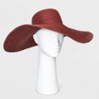 Women's Boater Floppy Hats - A New Day Berry One Size, Women's, Red