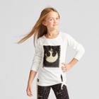 Lucas Girls' Star Wars Forces Of Destiny Sequin Long Sleeve Graphic T-shirt - White