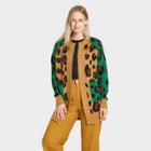 Women's Leopard Print Cardigan - Who What Wear Brown