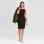Women's Sleeveless Knit Dress - A New Day Black