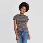 Women's Striped Short Sleeve T-shirt - Universal Thread Xs,