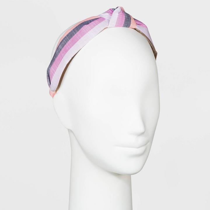 Multi Striped Top Knot Headband - Universal Thread