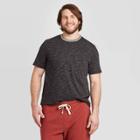 Men's Tall Standard Fit Short Sleeve Novelty Crew Neck T-shirt - Goodfellow & Co Black