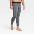 Men's Striped Coldweather Tights - All In Motion Gray S, Men's,