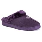 Women's Muk Luks Faux Fur Lined Clog Slippers - Purple S(5-6), Size: