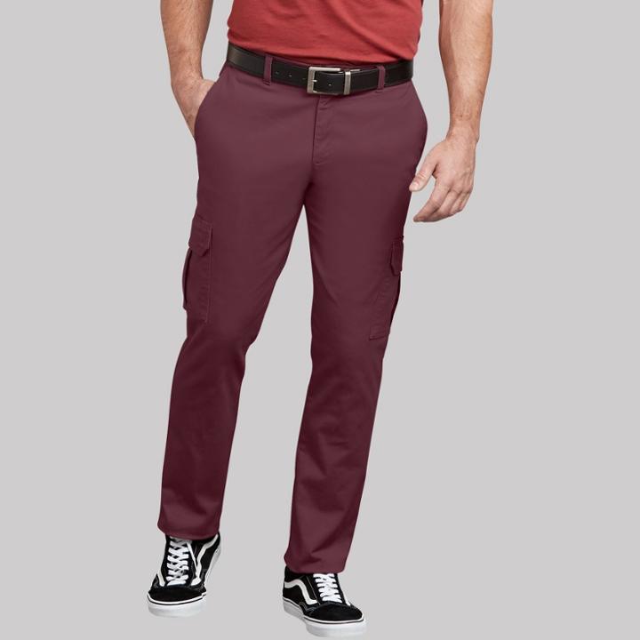 Dickies Men's Taper Trousers - Burgundy Heather