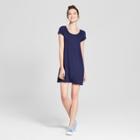 Women's Short Sleeve T-shirt Dress - Mossimo Supply Co. Navy (blue)
