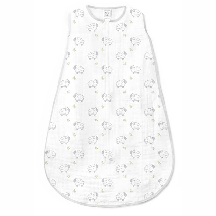 Swaddledesigns Muslin Sleeping Sack Wearable Blanket - Sterling
