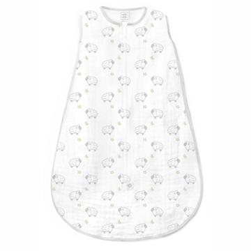 Swaddledesigns Muslin Sleeping Sack Wearable Blanket - Sterling