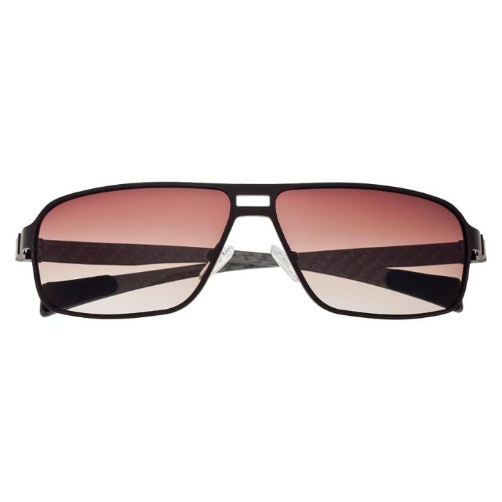 Breed Men's Meridian Polarized Sunglasses With Titanium Frame And Carbon Fiber Arms - Brown/brown