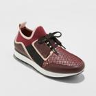 Women's Deena Lace Up Sneakers - A New Day Burgundy