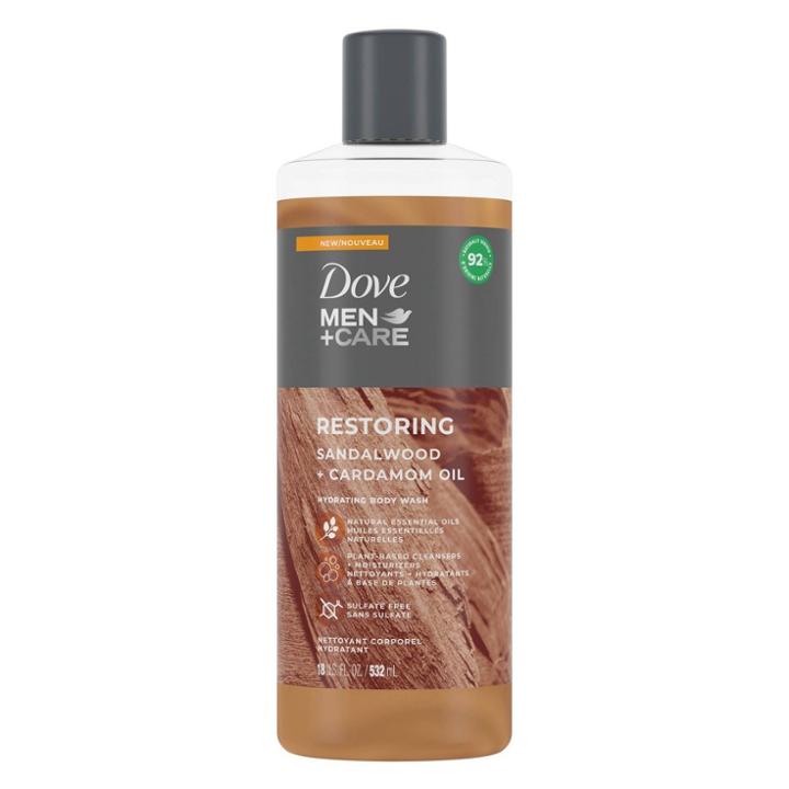 Dove Men+care Restoring Sandalwood + Cardamom Oil Hydrating Body Wash