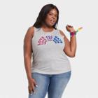 Well Worn Pride Gender Inclusive Adult Extended Size 'love All Ways' Tank Top - Gray