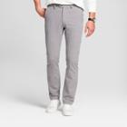 Men's Slim Fit Patterned Lightweight Trouser - Goodfellow & Co Gray Herringbone
