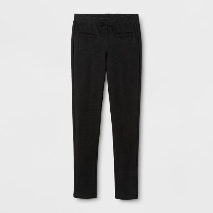 Girls' Ponte Fashion Pants - Cat & Jack Black