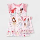 Toddler Girls' 2pc Disney Princess 'doll And Me' Nightgown - Pink