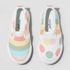 Toddler Girls' Zuri Rainbow Dots Print Slip-on Sneakers - Cat & Jack