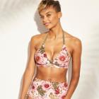 Women's Halter Bikini Top - Kona Sol Pink Floral