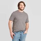 Men's Tall Standard Fit Short Sleeve Novelty Crew Neck T-shirt - Goodfellow & Co Gray
