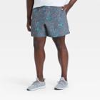 Men's Floral Big & Tall Hybrid Shorts - All In Motion Turquoise Xxxl