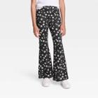 Girls' Flare Pants - Art Class Black Floral