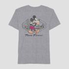 Men's Mickey Mouse Short Sleeve Texas Graphic T-shirt Heather Gray
