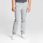 Men's Slim Fit Hennepin Chino Pants - Goodfellow & Co Light Gray 36x34,