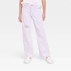 Girls' High-rise Dad Jeans - Art Class Lavender Wash
