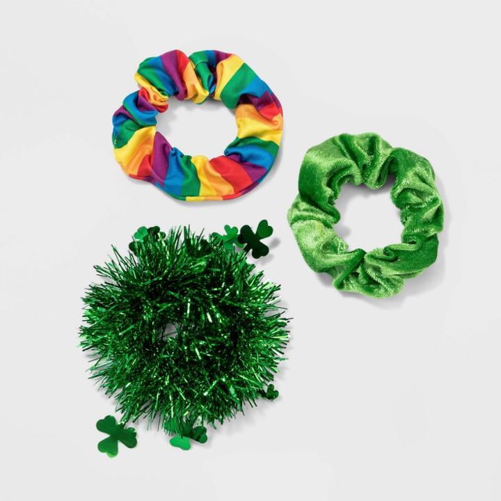 No Brand St. Patrick's Day Hair Scrunchie Set