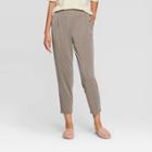 Women's Regular Fit Mid-rise Lounge Pants - A New Day Gray