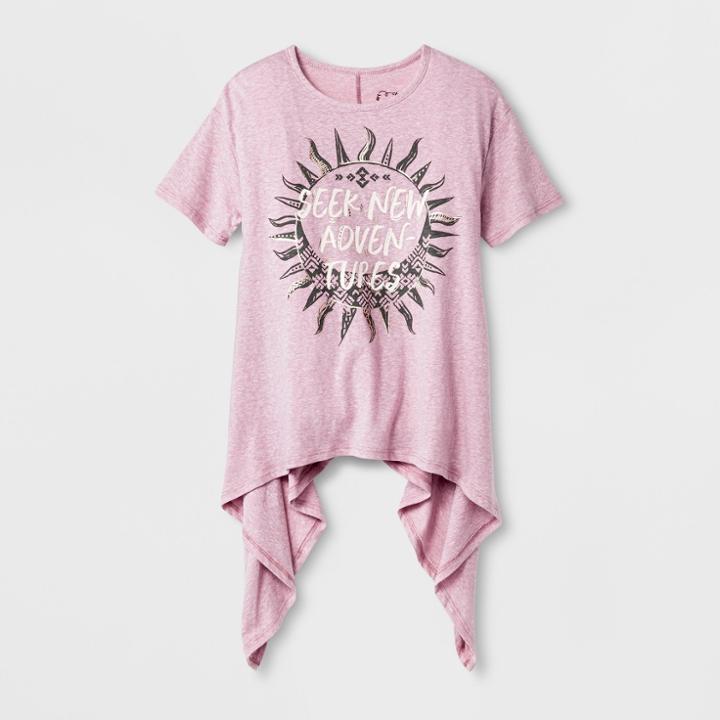 Girls' Graphic Short Sleeve T-shirt - Art Class Purple