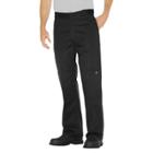 Dickies - Men's Big & Tall Loose Straight Fit Twill Double Knee Pants Black