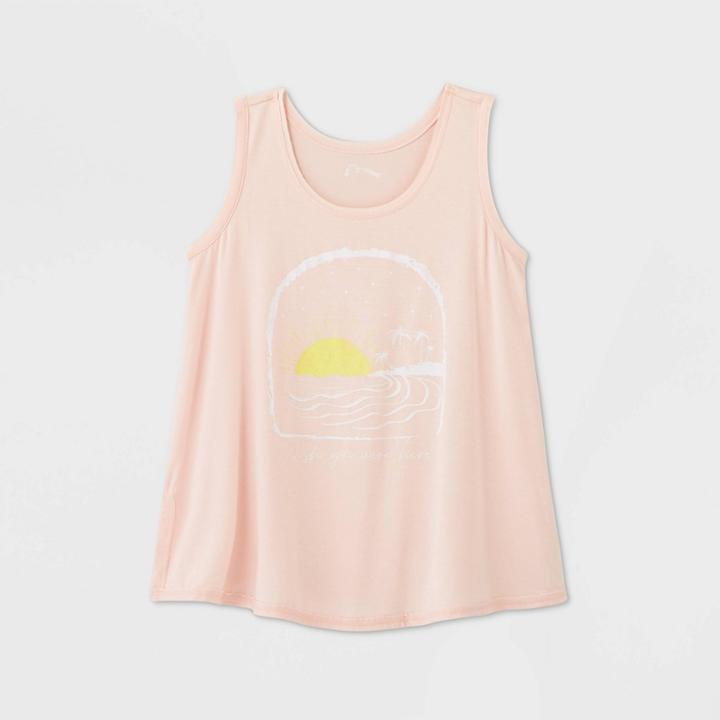 Girls' Graphic Tank Top - Art Class Pink S, Girl's,