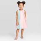 Toddler Girls' Rainbow Tulle Swing Dress - Cat & Jack 12m, Toddler Girl's,