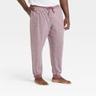 Men's Big & Tall Doubleknit Jogger Pajama Pants - Goodfellow & Co Purple