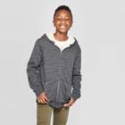 Boys' Long Sleeve Hooded Sweatshirt - Cat & Jack Gray M, Boy's,