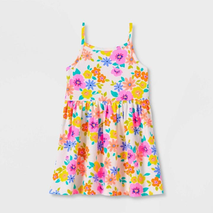 Toddler Girls' Printed Cotton Tank Dress - Cat & Jack