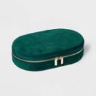 Oval Zippered Jewelry Organizer - A New Day Dark Green