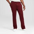 Men's Big & Tall Athletic Fit Hennepin Chino Pants - Goodfellow & Co Burgundy (red)
