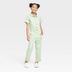 Girls' Short Sleeve Jumpsuit - Cat & Jack