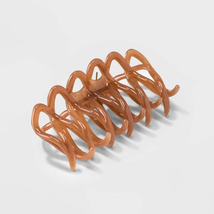 Large Claw Hair Clip - A New Day Brown