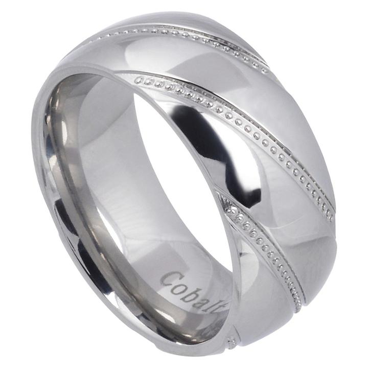 Men's Daxx Cobalt Band With Milgrain Design -