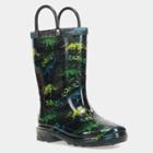 Western Chief Toddler Boys' Western Rain Jerrick Dino Light-up Rain Boots - Gray