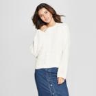 Women's Chenille Cable Pullover - Universal Thread Cream (ivory)
