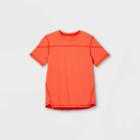 Boys' Short Sleeve Soft Stretch T-shirt - All In Motion Orange