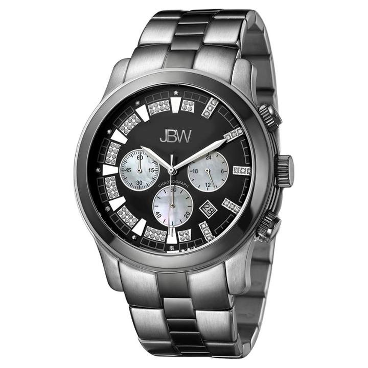 Men's Jbw Jb-6218-a Delano Japanese Movement Stainless Steel Real Diamond Watch -
